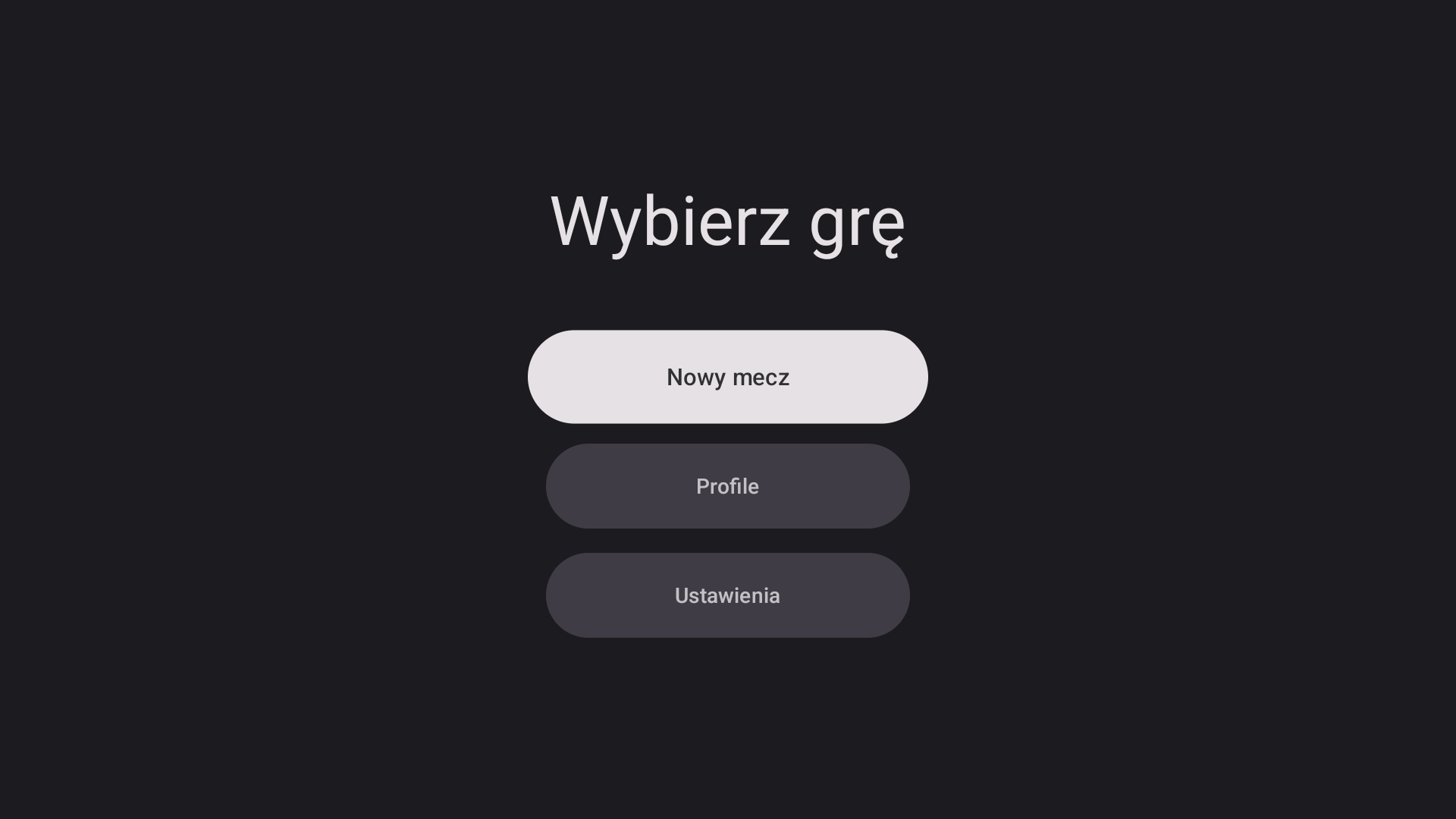 menu główne